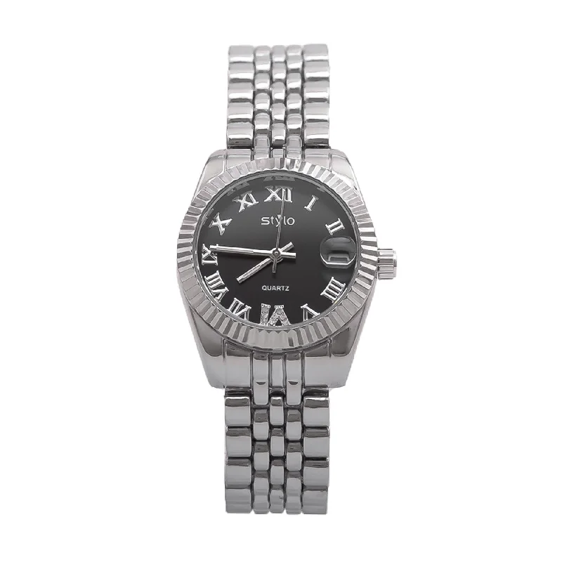 Watches With Rhinestones-Silver Ladies Watch J33465