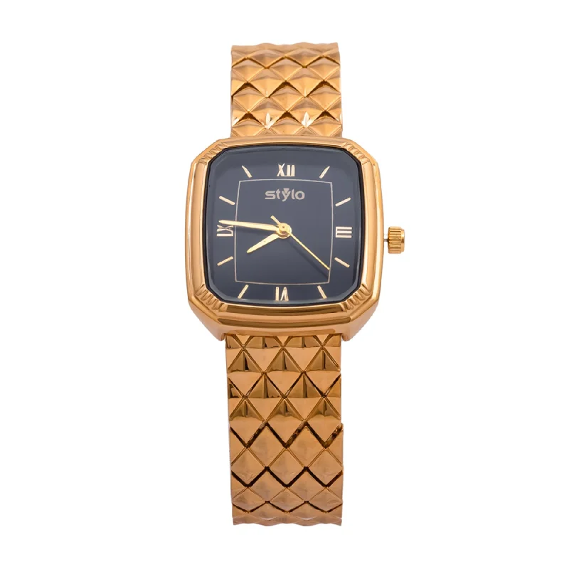 Watches With Heart Shaped Designs-Golden Ladies Watch J33365