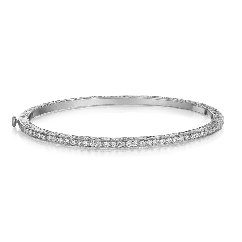 Bangles With Sparkling Touch-Thin Bangle