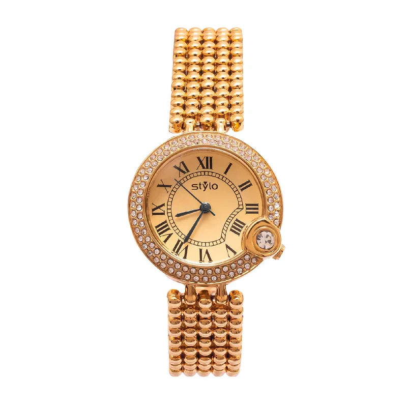 Watches For Summer Fashion-Golden Ladies Watch J33485