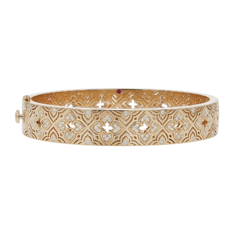 Bangles With Chakra Stones-Venetian Princess 0.60Ct Diamond Bangle in 18K Yellow Gold