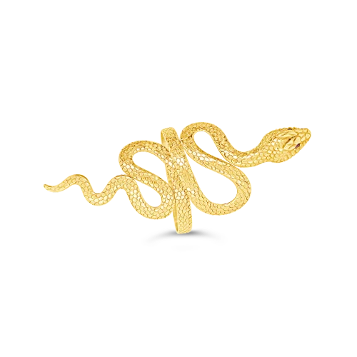 Bracelets For Masculine Appeal-Gold Estate Snake Bracelet