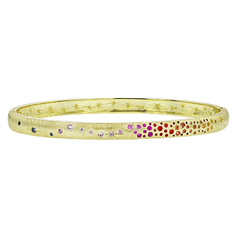 Bangles For Year-round Wear-Thin Sapphire Galaxy Bangle