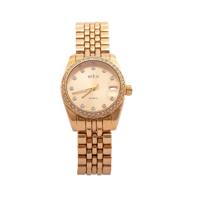 Watches For Friendship Day-Golden Ladies Watch J33467