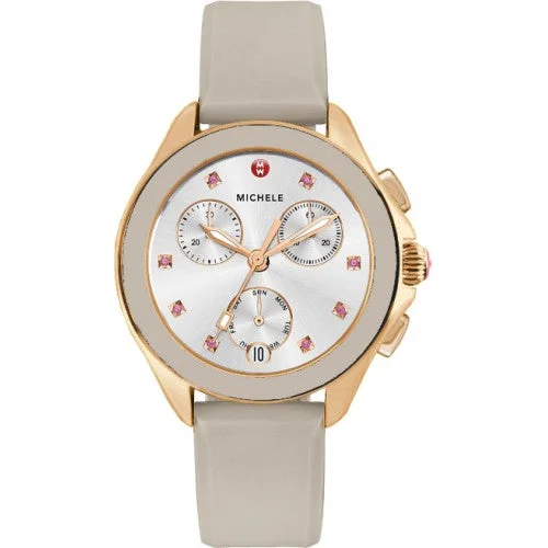 Watches For Festive Outfits-Michele Cape Chrono Rose Gold, Taupe Watch