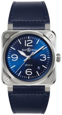 Watches For Everyday Wear-Bell & Ross BR03A Blue Stainless 41mm Automatic Watch