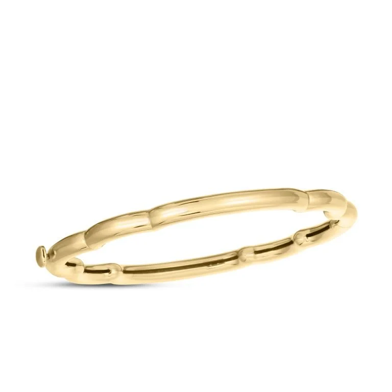 Bangles With Matte Finish-Cialoma Cloud Bangle Bracelet in 18K Yellow Gold