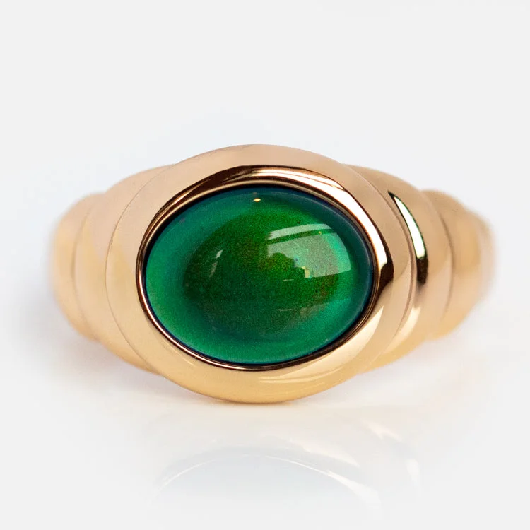 Simple Gemstone Rings For Elegant Fashion-In a Mood Ring