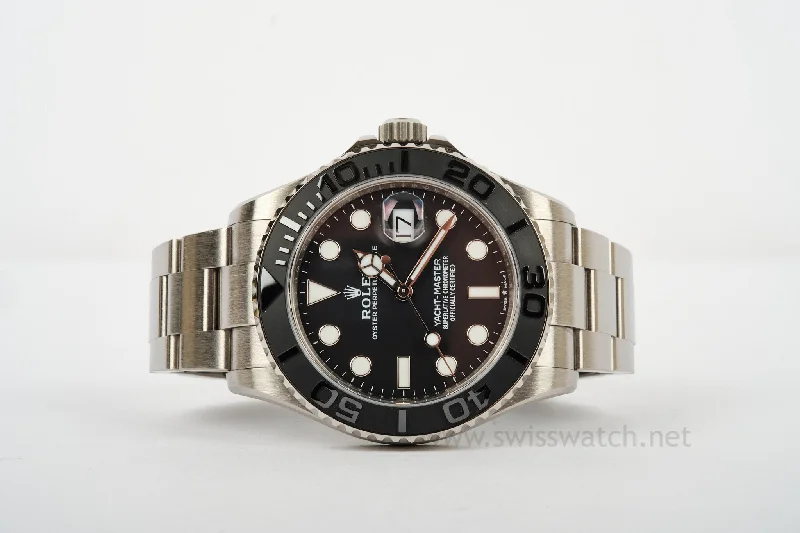 Watches With Platinum Coating-ROLEX 226627 YACHT-MASTER 42 RLX TITANIUM Complete Set 11/2024