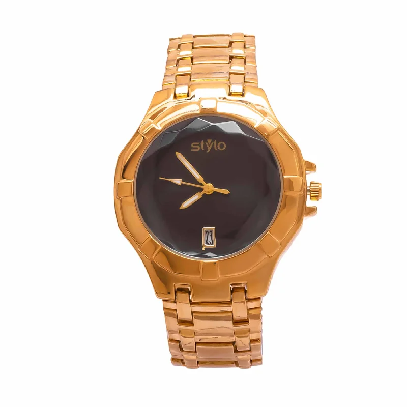 Watches With Sleek Design-Golden Ladies Watch J33484