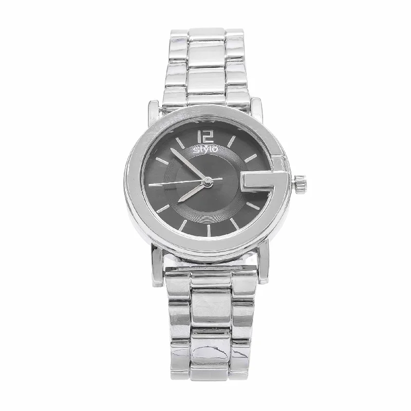 Watches With Feather Details-Silver Ladies Watch J33480