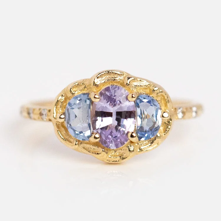 Stunning Gemstone Wedding Rings For Brides-Periwinkle Ring