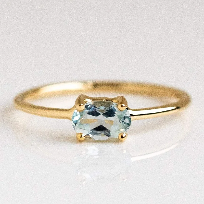 Custom Wedding Rings For Unique Designs-14K Gold Sweetest Birthstone Ring