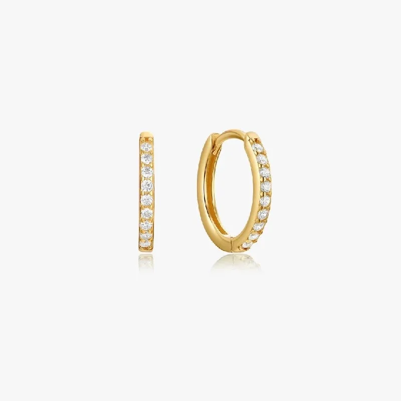 Fashion Earrings For Party Look-Adeline Hoops in Gold