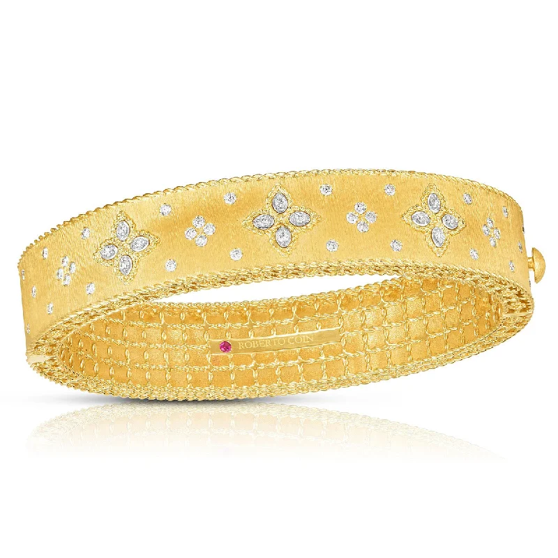 Bangles With Luxe Touch-Venetian Princess Satin Diamond Bangle