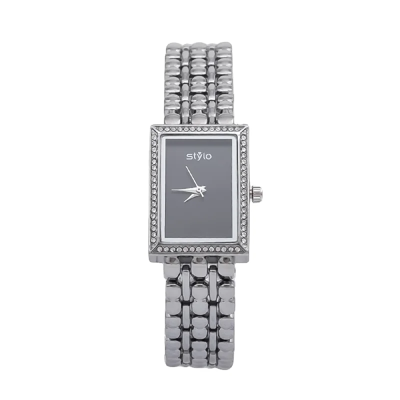 Watches With Flower Shapes-Silver Ladies Watch J33379