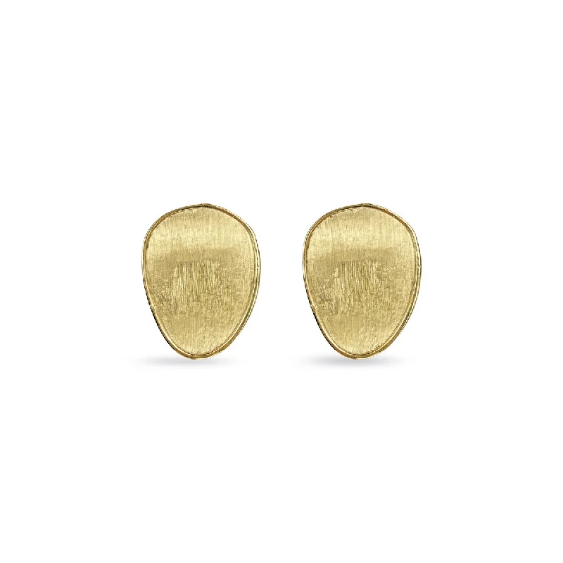 Simple Drop Earrings For Easy Wear-18K Yellow Gold Stud Earrings