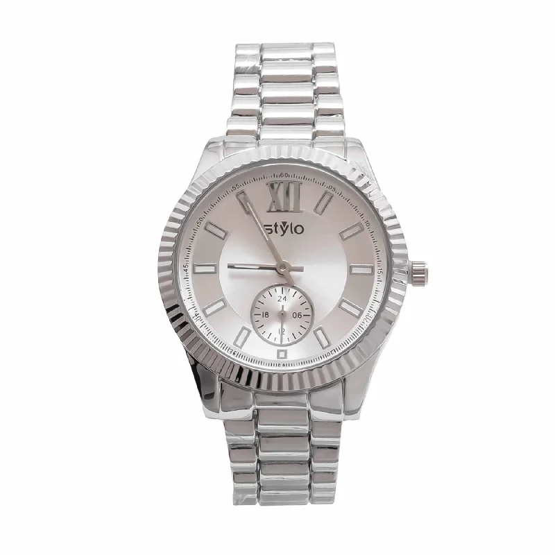 Watches With Round Designs-Silver Ladies Watch J33486