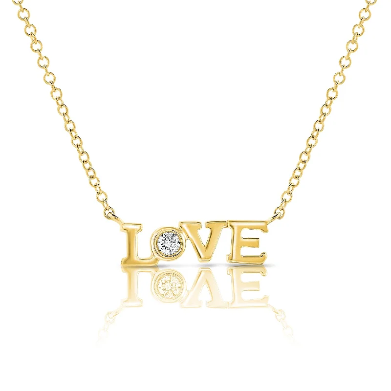 Crystal Pendant Necklaces For Sparkling Style-14K Hearts & Love Pendant