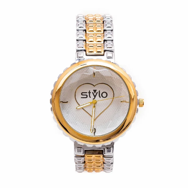 Watches With Geometric Shapes-Two Tone Ladies Watches J33476