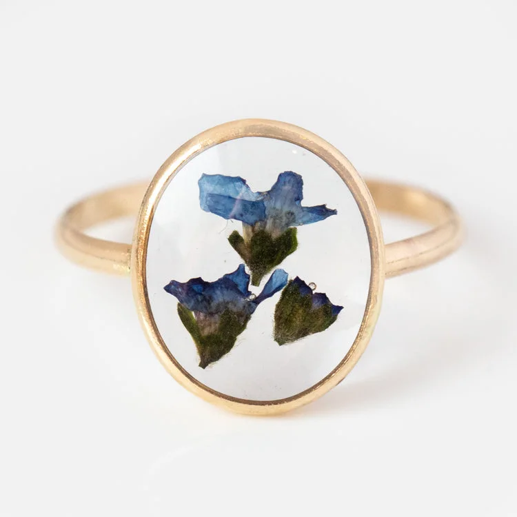 Fashionable Gemstone Rings For Casual Wear-Forget Me Not Ring