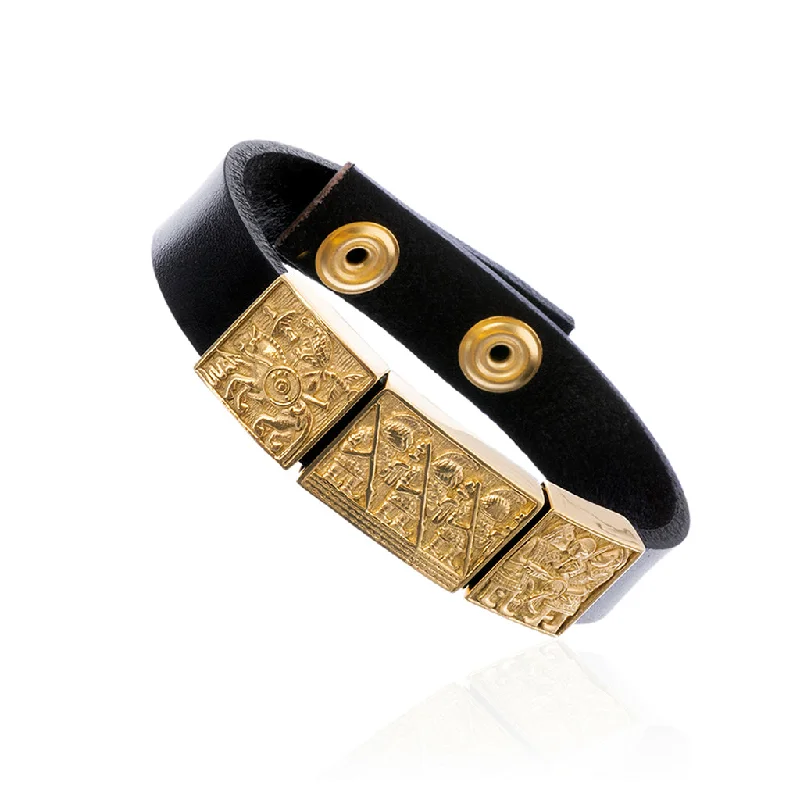 Bracelets For Evening Wear-Bracelet, Vendel, Golden Steel