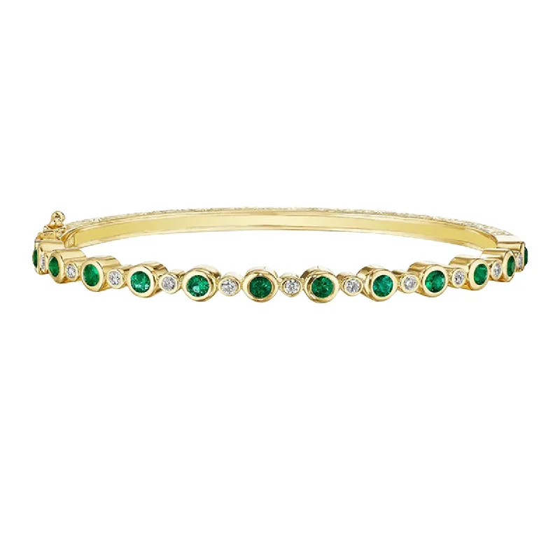 Bangles For Music Festivals-Emerald Aura Bangle