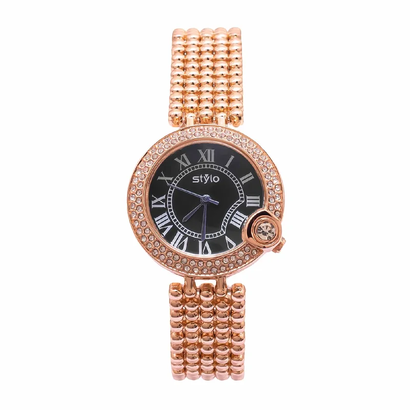 Watches With Birthstone Gems-Copper Ladies Watch J33485