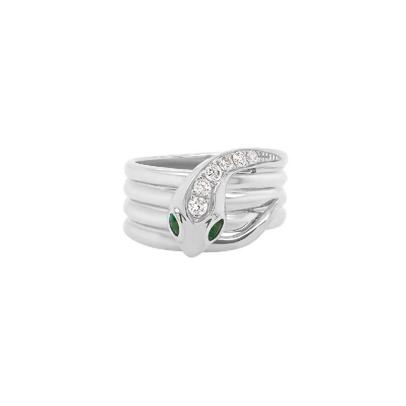 White Gold Emerald