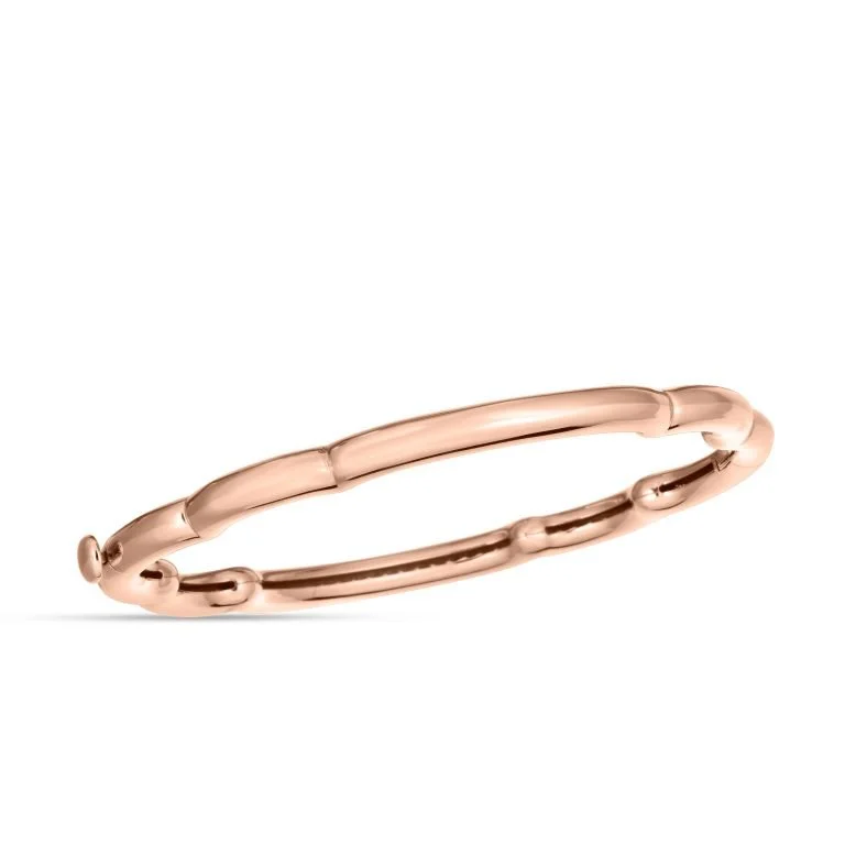 Bangles With Sparkling Details-Cialoma Cloud 48x58mm Bangle Bracelet in 18K Rose Gold