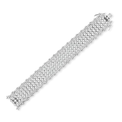 Bracelets In Minimalist Style-Diamond Straight Bracelet