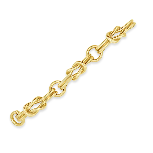 Bracelets For Chic Vibes-Gold Knot Estate Bracelet