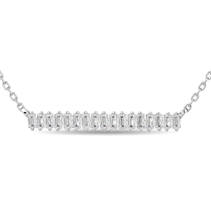 Statement Necklaces For Bold Fashion-Diamond 1/5 Ct.Tw. Fashion Necklace in 14K White Gold